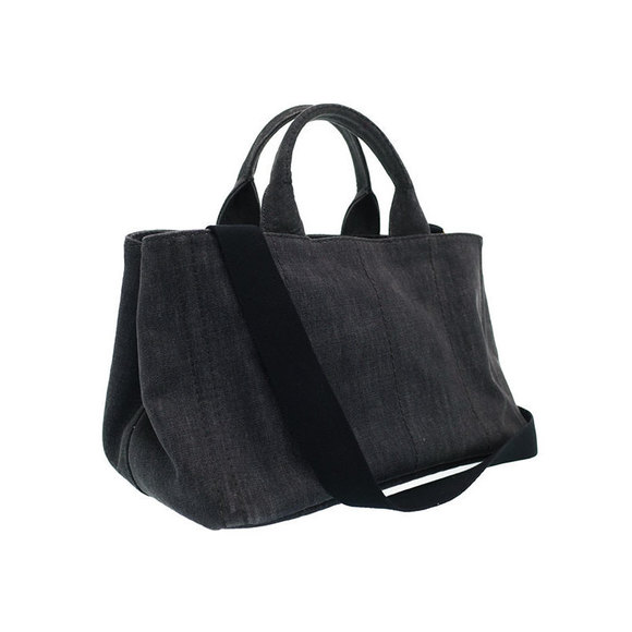 Prada 2WAY Bag Denim Kanapa Tote - Picture 1 of 9